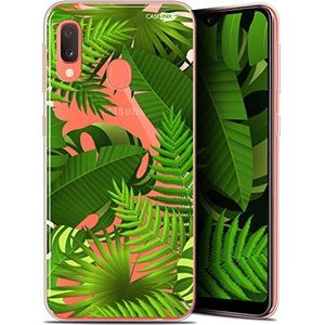 Caseink Beschermhoes voor Samsung Galaxy A20E (5,8 inch), Gel, HD, zacht, schokbestendig, bedrukt in Frankrijk, tropische planten