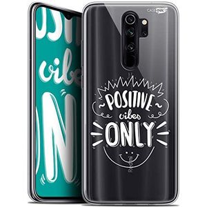 Caseink Beschermhoes voor Xiaomi Redmi Note 8 Pro (6,5 inch), Gel HD [bedrukt in Frankrijk, Redmi Note 8 Pro, zacht, schokbestendig] Positive Vibes Only