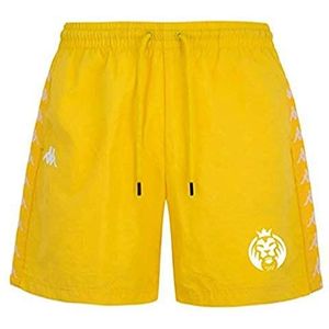 Kappa X MadLions Coney Madlions 222 Band Zwembroek voor heren, geel/wit, L