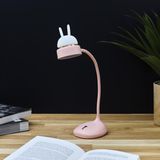 Home Deco Factory - Kinderkamer Bureaulamp Bunny - Roze - Draadloos - Oplaadbaar via USB