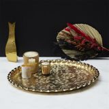 Dienblad - Goudkleurig - Metaal - 47,5 cm