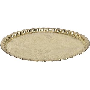 Dienblad - Goudkleurig - Metaal - 47,5 cm