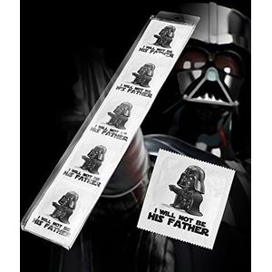 CALLVIN Humoristische condooms, 5 stuks, gepersonaliseerd Darkapote, grappig cadeau-idee, bedrukt in Frankrijk