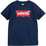 Levi's - Kids Shirt - Donkerblauw - Ronde Hals - Kwartmouw