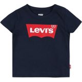 Levi's - Kids Shirt - Donkerblauw - Ronde Hals - Kwartmouw