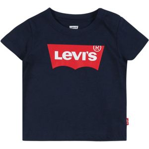 Levi's - Kids Shirt - Donkerblauw - Ronde Hals - Kwartmouw