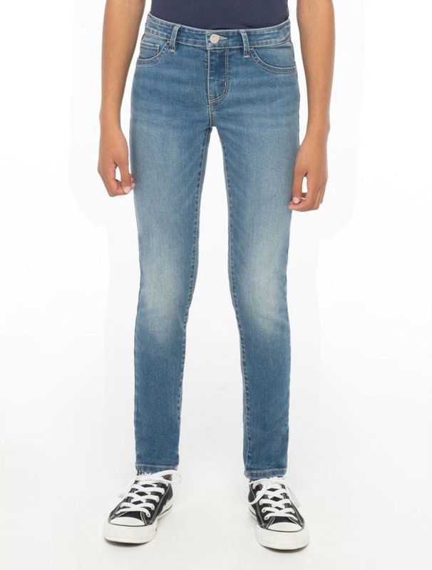 Levi's - 710 Super Skinny Jeans - Blauw - Katoen