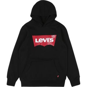 Levi's - Kids - Sweatshirt - Rood/Zwart/Wit - Capuchon, Logoprint, Sweatstof