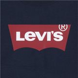 Levi's - Kids Sweatshirt - Marine/Rood/Wit - Sweatstof - Ronde Hals, Logoprint, Lange Mouw