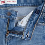 LEVI'S - Kids Skinny Taper Fit Jeans - Blauw - Katoen