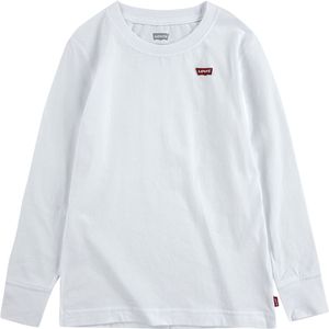 Levi's - LVB LS Graphic Tee Shirt - T-shirt - Wit - 60% Katoen 40% Polyester