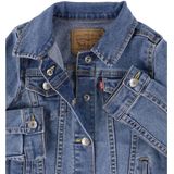 Levi's - STRETCH TRUCKER JACKET - Jeansjack - Blauw - 4 Zakken, Knoopsluiting