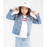 Levi's - STRETCH TRUCKER JACKET - Jeansjack - Blauw - 4 Zakken, Knoopsluiting