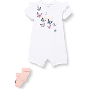 Levi's Kids Lvg Romper and Bootie 2 stuks 1ee849 babypak voor meisjes, Wit.