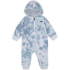 Levi's Kids Lvb Tie Dye Play All Day Babyrompertje voor jongens, hemelsblauw, Hemelsblauw