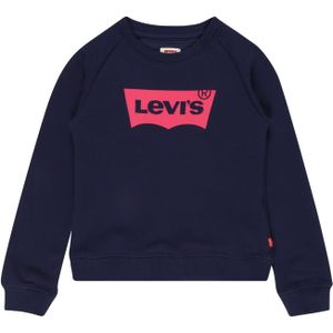 Levi's Kids Sweater Batwing met Logo Donkerblauw