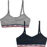 Grijze Bustier - Mêlee - 95% Katoen, 5% Elastaan