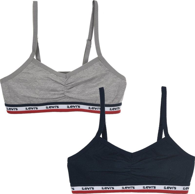 Grijze Bustier - Mêlee - 95% Katoen, 5% Elastaan