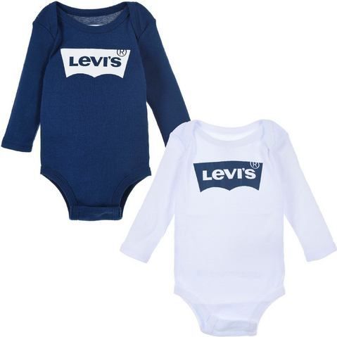 Levi's - Bodysuits - Wit - Katoen - Lange Mouw - Huismaak Logo