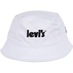 Levi'S Kids LAN Poster Logo Bucket Cap Kids, Wit, 8/20