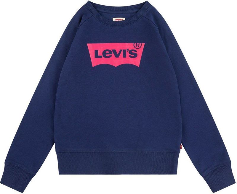 Levi's - Batwing Logo Crew - Sweater - Grijs - Franse Badstof