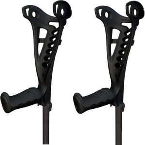 Safe Walk Elleboogkrukken Open Manchet - Zwart