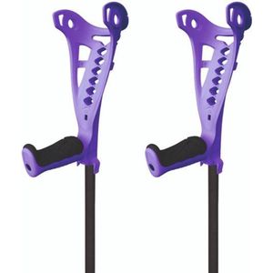 Safe Walk - Elleboogkrukken - Paars - Aluminium - Verstelbaar van 69,5 tot 99,5 cm