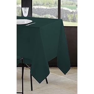 Lovely Casa - Tafelkleed – afmetingen 145 x 240 cm – 100% polyester – kleur smaragd – model Nelson – rechthoekig – tafelkleed – wasbaar op 30 ° – buitengewone kwaliteit