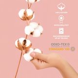 Stof Textiles - Eden - Hoeslaken - Taupe - 100% Katoen - 180 x 200 cm - 30 cm Matrasdikte