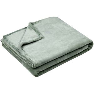 Fleece deken, warme deken voor herfst en winter, plat lila-180