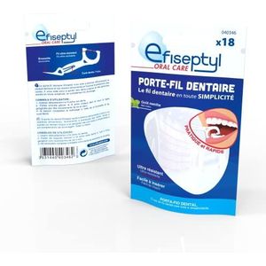 Efiseptyl Tandflossers - 18 flossers, twee verpakkingen