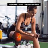 Genouillère Chauffante - USB - 3 Verwarmingsinstellingen - Rood/Wit/Blauw