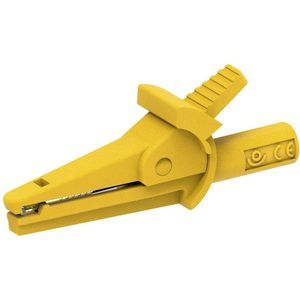 Electro PJP 5002-IEC-d4-CD1-J Krokodillenklem Geel Klembereik (max.): 9 mm Lengte: 51 mm 1 stuk(s)