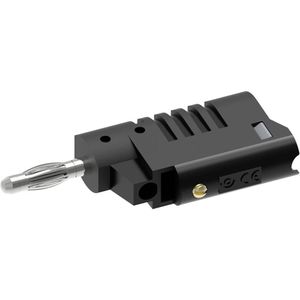 Electro PJP 1080-CD1-N Banaanstekker mannelijk, recht Pin-Ø: 4 mm Zwart 1 st., Kabels + Stekkers, Zwart