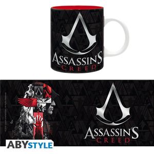ABYstyle - ASSASSIN'S CREED Crest beker zwart en rood
