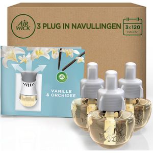 Air Wick Elektrische Luchtverfrisser - Vanille & Orchidee - 3 Navullingen