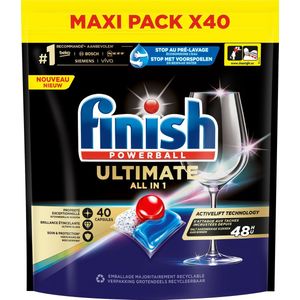 Finish Ultimate All in One Regular Vaatwastabletten - 40 Capsules