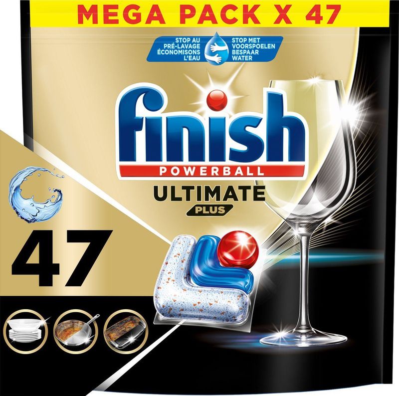 Finish - Ultimate Plus All In One - Vaatwastabletten - 60 Stuks