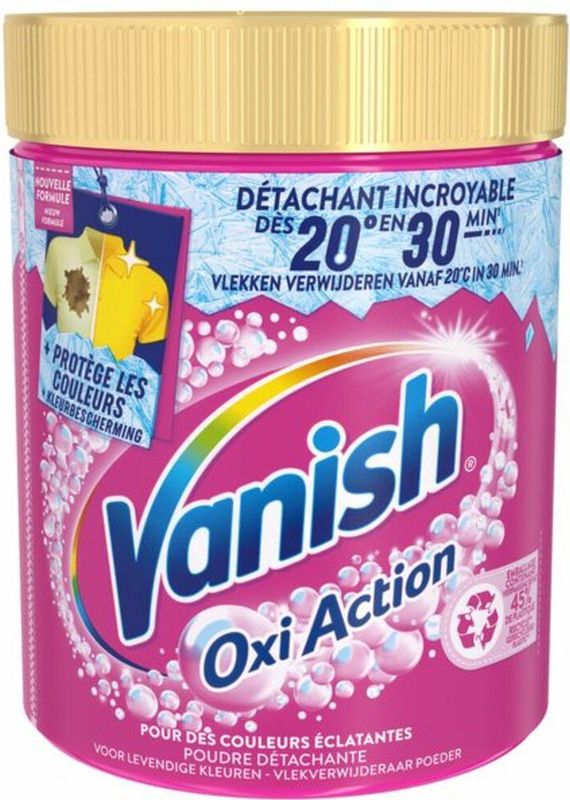 Vanish Oxi Action Wasbooster Poeder Vlekverwijderaar Voor Gekleurde Was 940g