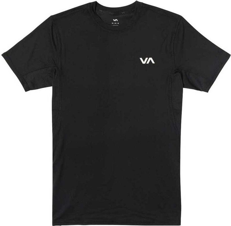 Rvca Sport Vent T-shirt Met Korte Mouwen Zwart S Man