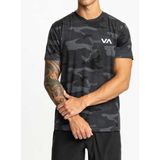 Rvca Sport Vent T-shirt Met Korte Mouwen Grijs S Man