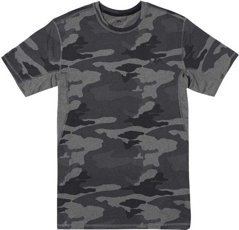 Rvca Sport Vent T-shirt Met Korte Mouwen Grijs S Man