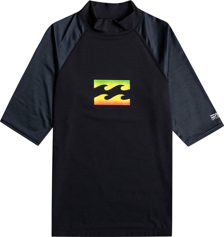 Billabong Team Wave Short Sleeve Upf Rash Guard T-shirt - Rasta