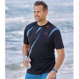 ATLAS FOR MEN - Set van 3 T-shirts - Marineblauw - Turquoise Blauw - Oranje - Heren