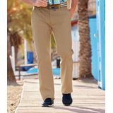 ATLAS FOR MEN - Chinobroek - Beige - 98% Katoen, 2% Elastaan, Grote Maten M tot 5XL