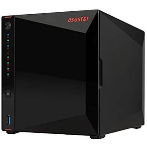 Asustor AS5304T 4GB NAS 88TB (4X 22TB) WD Red Pro, gemonteerd en getest met SE ADM geïnstalleerd