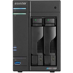 Asustor AS6602T 4 GB NAS 12 TB (2 x 6 TB) EXOS, gemonteerd en getest met SE ADM geïnstalleerd