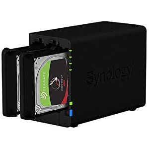 Synology DS224 6 GB Syno NAS 6 TB (2 x 3 TB) Seagate IronWolf, gemonteerd en getest met SE DSM geïnstalleerd