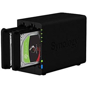 Synology DS224 6 GB Syno NAS 12 TB (2 x 6 TB) Seagate IronWolf, gemonteerd en getest met SE DSM geïnstalleerd