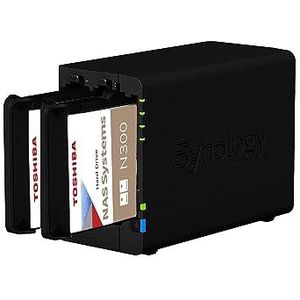 SYNOLOGY DS224 2GB NAS 12TB (2X 6TB) Toshiba N300, gemonteerd en getest met SE DSM geïnstalleerd